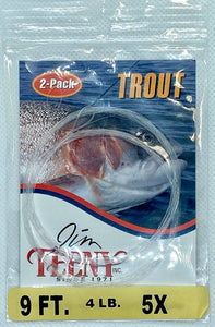 Monofilament trout leader 