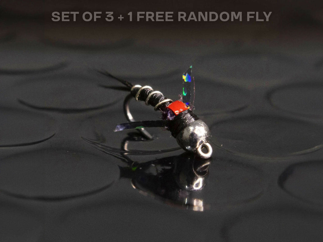 3 SOS nymph + 1 FREE random fly