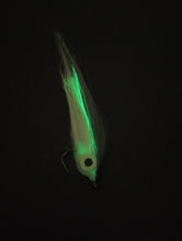 Load image into Gallery viewer, Weedless Thin Minnow Pike Bass Walleye Glow Flies