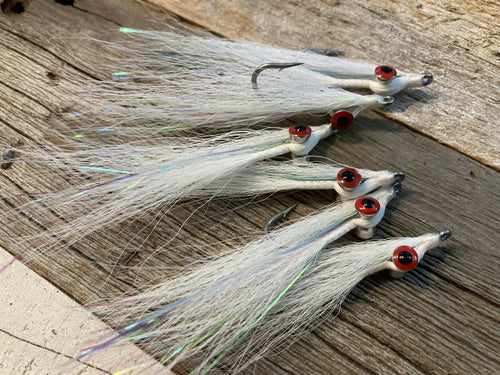 Clouser Minnow - White (6 pk)