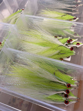 Load image into Gallery viewer, Clouser Minnow - Chartreuse &amp; White (6 pk)